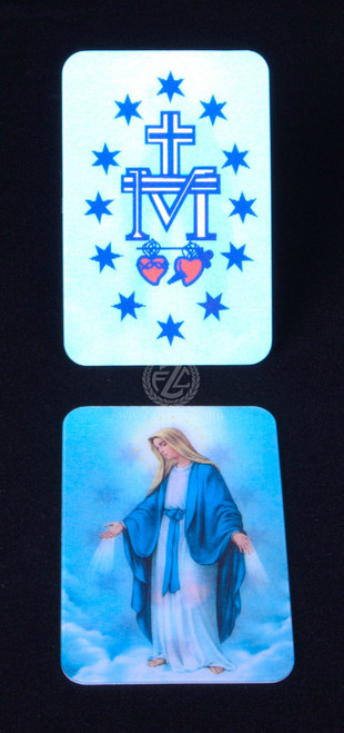 Holy Card Miraculous Medal Lenticular Printed 2d Fc Ziegler Company