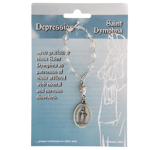 Saint Dymphna One Decade Rosary Depression DV08022DYM  Saint Dymphna One Decade Rosary Depression DV08022DYM