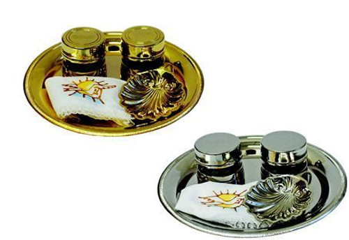 Baptismal Set Available in Gold and Silver Hand - Both Sets  Baptismal Set Available in Gold and Silver Hand - Both Sets