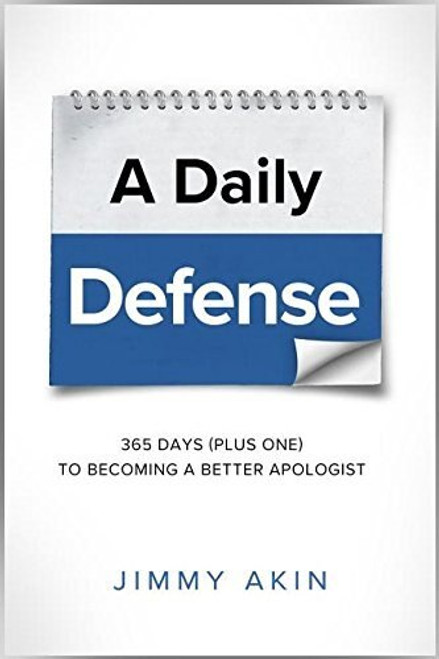 A Daily Defense 365 Days to Becoming a better Apologist spiral bound flip paperback book by akins 9781683570042