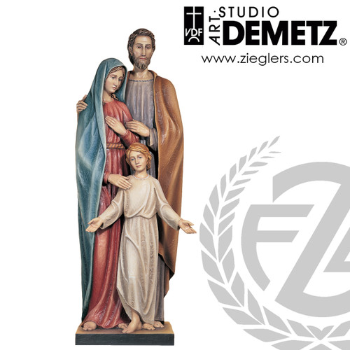 Holy Family statue made of fiberglass or linden wood in height of 36 48 60 or72 inches and choice of finishes Crafted In Italy DM14016 Holy Family statue made of fiberglass or linden wood in height of 36 48 60 or72 inches and choice of finishes Crafted In Italy DM14016