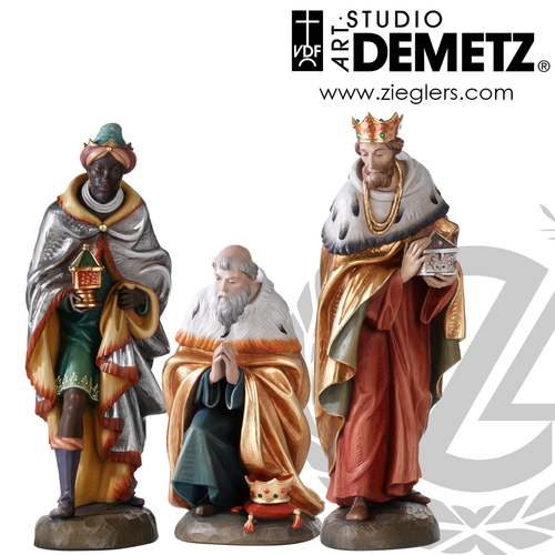 Wise Men Statue Set For a Nativity in choice 18 24 30 36 or 48 inch heights made of fiberglass in bronze natural or color finishe Crafted In Italy DM1950WM Wise Men Statue Set For a Nativity in choice 18 24 30 36 or 48 inch heights made of fiberglass in bronze natural or color finishe Crafted In Italy DM1950WM