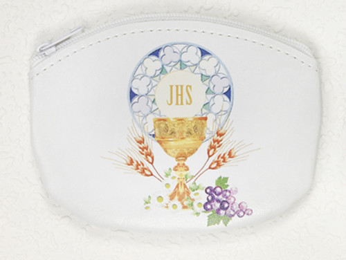 Communion Rosary Case Blessed Sacrament Zipper LUM108206500 Communion Rosary Case Blessed Sacrament Zipper LUM108206500