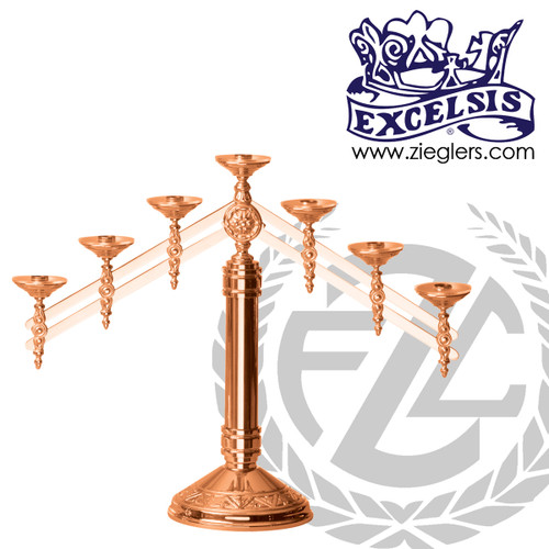 Altar Candelabra with Adjustable Arms in Bronze - PB2409 Altar Candelabra with Adjustable Arms in Bronze - PB2409