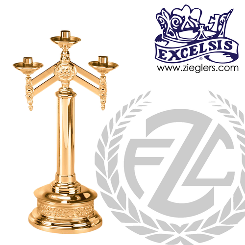 Altar Candelabra with Adjustable Arms Available in 3, 5 and 7 Lites Style 4019 Excelsis Made in USA