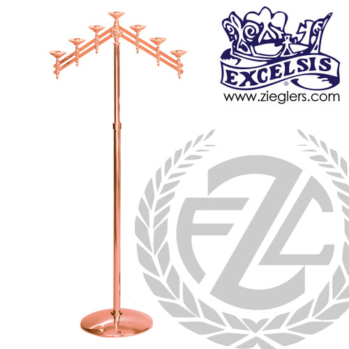Bronze Adjustable Floor Candelabra - PB21612 Bronze Adjustable Floor Candelabra - PB21612
