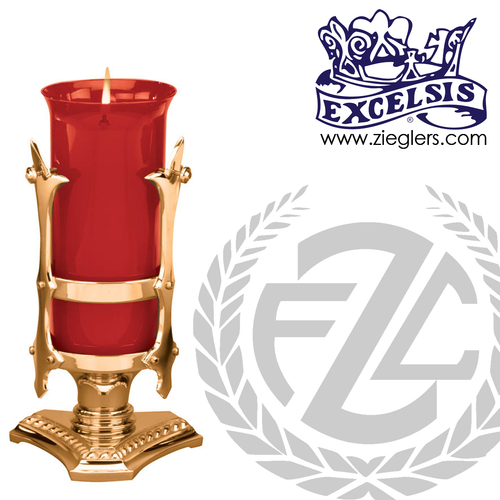 Altar Sanctuary lamp with triangular base in choice of bronze or brass with high polish finish made in u s a by progressive bronze PB499166SL Altar Sanctuary lamp with triangular base in choice of bronze or brass with high polish finish made in u s a by progressive bronze PB499166SL