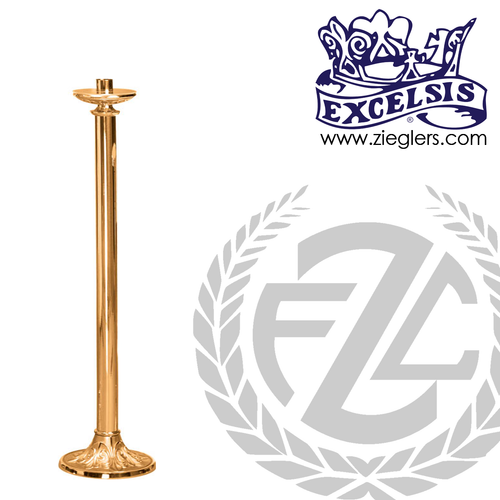 Standing candlestick measures 44 inches high in  brass or bronze with satin or high polish finish comes with socket and wax protector made in u s a by progressive Bronze PB232129 Standing candlestick measures 44 inches high in  brass or bronze with satin or high polish finish comes with socket and wax protector made in u s a by progressive Bronze PB232129