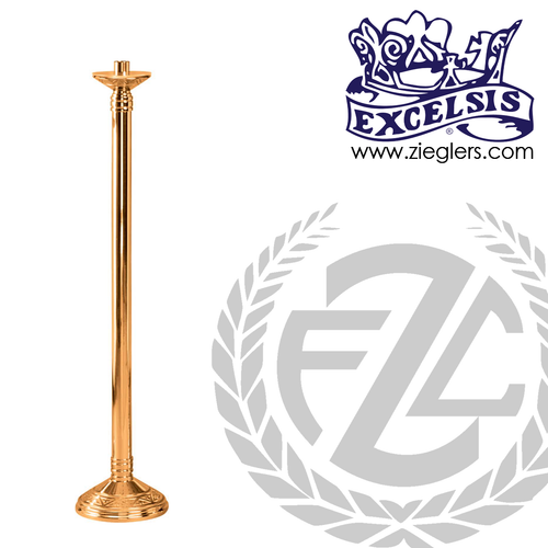 Standing candlestick measures 44 inches high in  brass or bronze with satin or high polish finish comes with socket and wax protector made in u s a by progressive Bronze PB240129 Standing candlestick measures 44 inches high in  brass or bronze with satin or high polish finish comes with socket and wax protector made in u s a by progressive Bronze PB240129