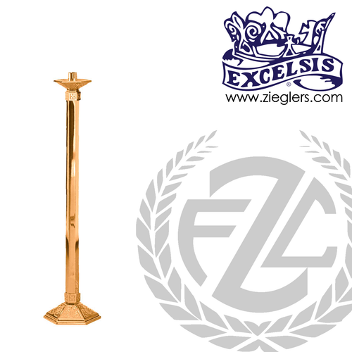 Standing candlestick measures 44 inches high in  brass or bronze with satin or high polish finish comes with socket and wax protector made in u s a by progressive Bronze PB242129 Standing candlestick measures 44 inches high in  brass or bronze with satin or high polish finish comes with socket and wax protector made in u s a by progressive Bronze PB242129