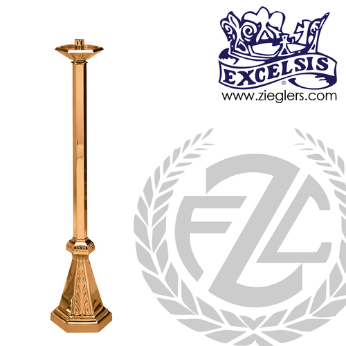 Standing candlestick measures 44 inches tall in brass or bronze with satin or high polish finish comes with socket and wax protector made in u s a by progressive Bronze PB434129 Standing candlestick measures 44 inches tall in brass or bronze with satin or high polish finish comes with socket and wax protector made in u s a by progressive Bronze PB434129