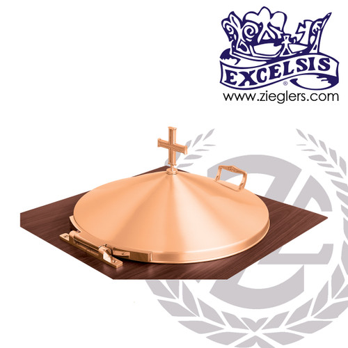 bronze baptismal Font cover with hinges in choice of four sizes with satin finish made in u s a by progressive bronze PB397085CHC bronze baptismal Font cover with hinges in choice of four sizes with satin finish made in u s a by progressive bronze PB397085CHC