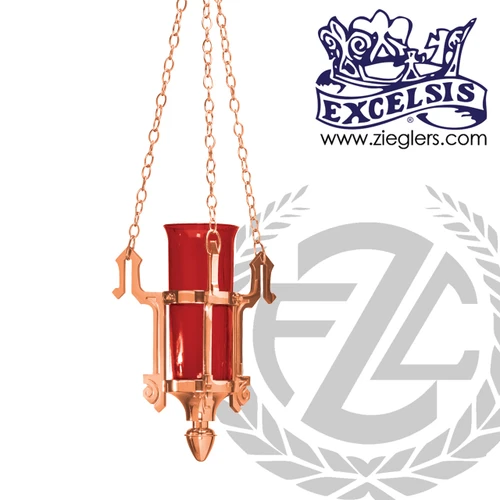 Style 1113 Excelsis Hanging Sanctuary Lamp in Bronze 
