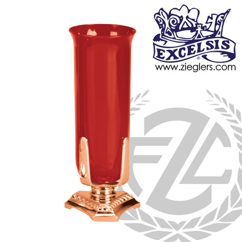 Style 499 Excelsis Altar Sanctuary Lamp in Bronze with 5" short base 