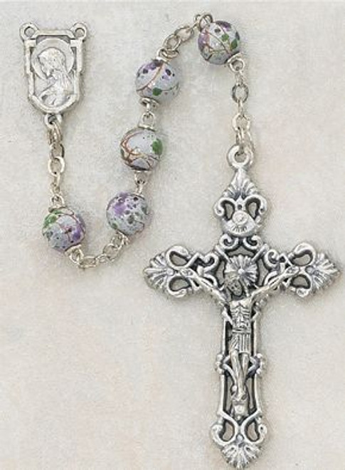 white-rosary-glass-bead-with-silver-ox-crucifix-and-center-ma619r white-rosary-glass-bead-with-silver-ox-crucifix-and-center-ma619r