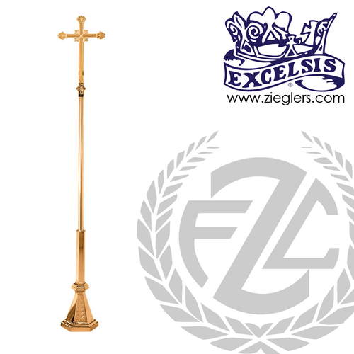 Brass Processional Cross PB434219 Brass Processional Cross PB434219
