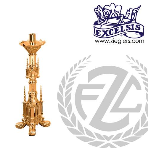 28 inch Paschal candlestick available in brass or bronze with high polish finish comes with 2 inch socket made in u s a by progressive Bronze PB499227PC 28 inch Paschal candlestick available in brass or bronze with high polish finish comes with 2 inch socket made in u s a by progressive Bronze PB499227PC