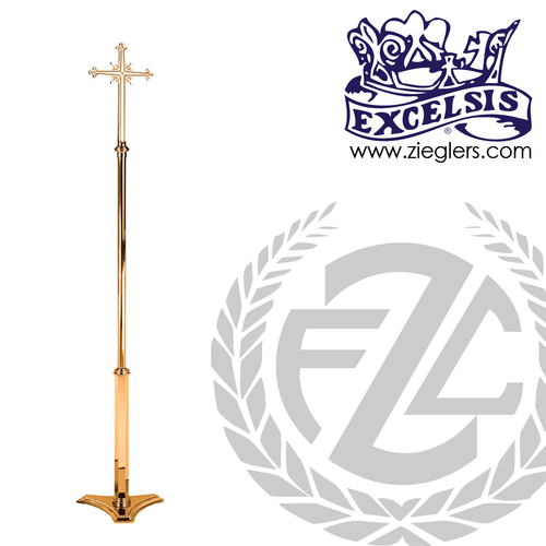 Processional Crucifix | 90"  | Bronze or Brass | Detailed Ornamentation | 499241 | USA Processional Crucifix | 90"  | Bronze or Brass | Detailed Ornamentation | 499241 | USA
