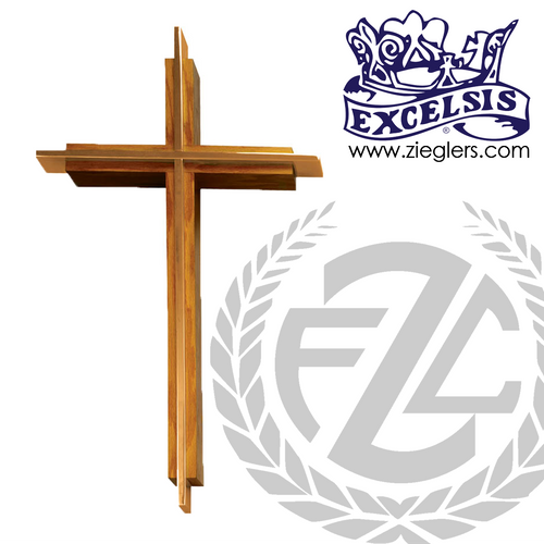Cross | Wall | 2 Sizes | Bronze or Brass | Modern Style
