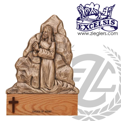 Bronze and Wood Stations of the Cross Set | Church Wall Stations