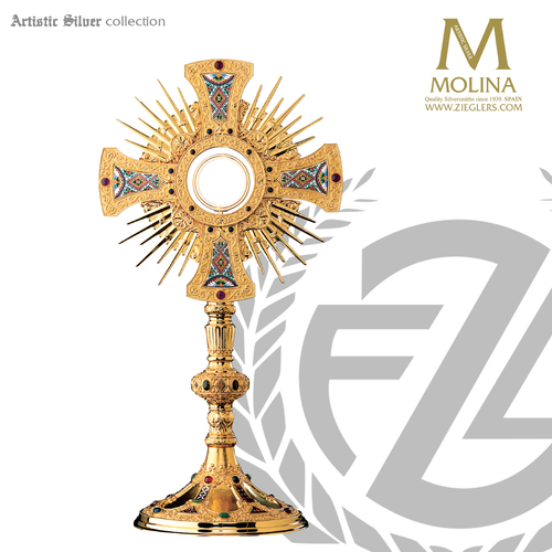 St Remy Monstrance Maestro Collection Artistic Silver Spain AS7290 St Remy Monstrance Maestro Collection Artistic Silver Spain AS7290