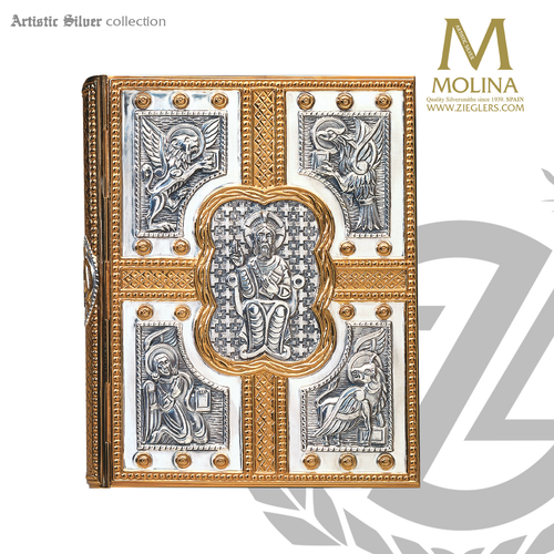 Pantocrator Book of Gospels Cover | Custom Fit to Book | Four Evangelis Symbols | 3000 | Spain Pantocrator Book of Gospels Cover | Custom Fit to Book | Four Evangelis Symbols | 3000 | Spain