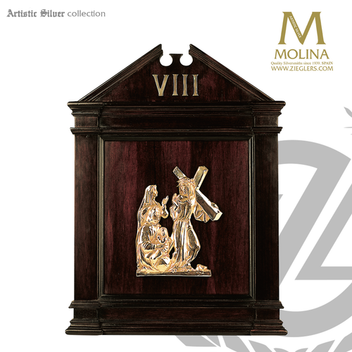 Stations Of The Cross 14 Panels 27 X 20 Hand Carved Frames