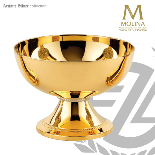 Open Ciborium 3-3/4"x 5-1/4" Gold Plated 225 Host Capacity 2217 Spain  Open Ciborium 3-3/4"x 5-1/4" Gold Plated 225 Host Capacity 2217 Spain