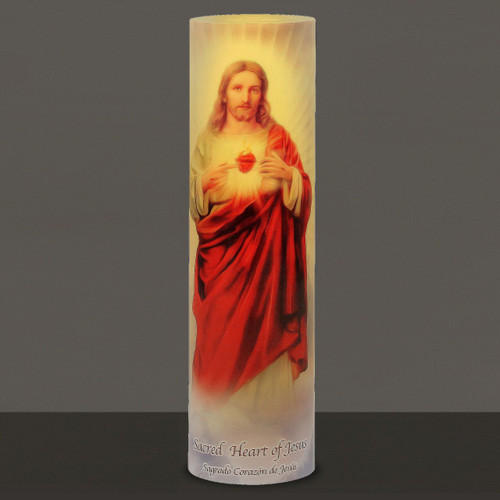 battery operated sacred heart light