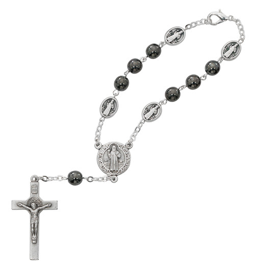 Rosary Beads, Saint Benedict Crucifix & Centerpiece