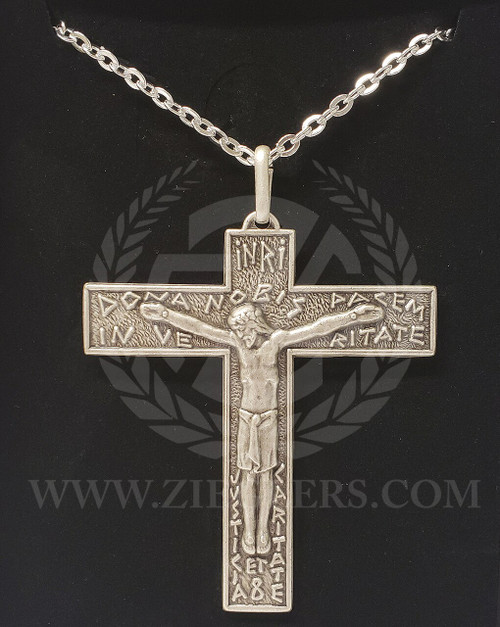 Pectoral Cross Pendant Necklace 