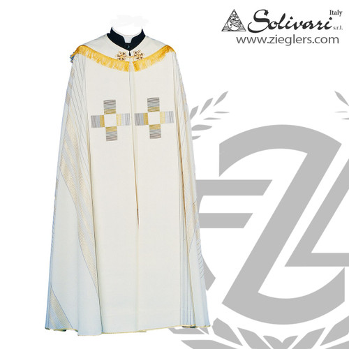 cope with modern cross made of wool measures 56 inches long in choice of 5 colors made by solivari of italy 860 cope with modern cross made of wool measures 56 inches long in choice of 5 colors made by solivari of italy 860