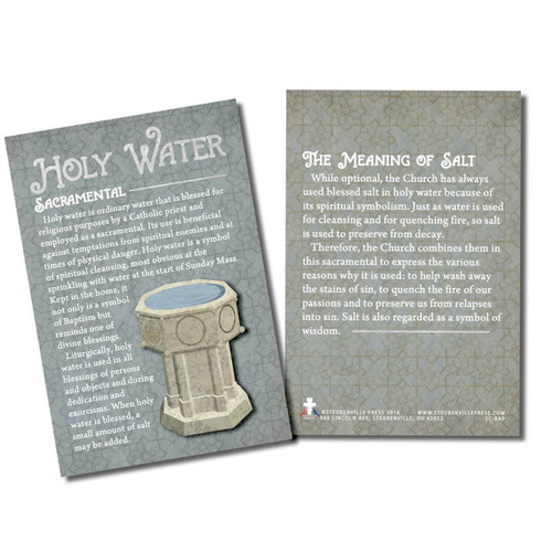 Holy Water Faith Explained Card 4" x 6" NWCSCBBAP Holy Water Faith Explained Card 4" x 6" NWCSCBBAP