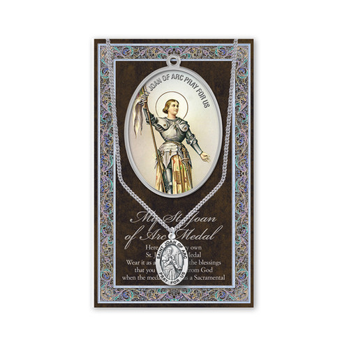 St Joan of Arc Pewter 18" Stainless Steel Chain HI950460