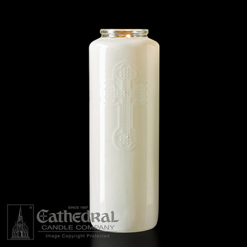 6 Days Candle | Glass Bottlelights | 8 Colors | 88362-8 - F.C.