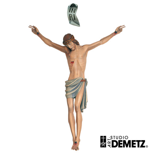 Corpus and INRI Plaque | Fiberglass | 72" Tall Corpus | Demetz | Made in Italy Corpus and INRI Plaque | Fiberglass | 72" Tall Corpus | Demetz | Made in Italy