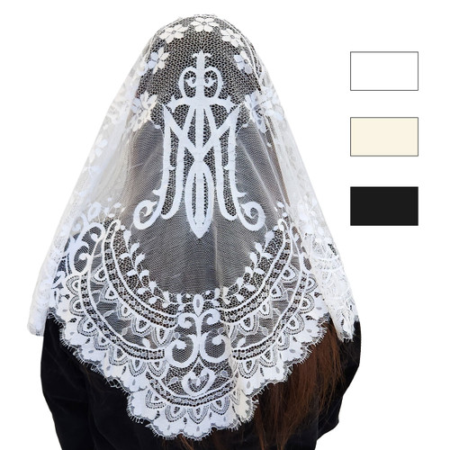 Ave Maria Veil Made in Spain and available in three colors 