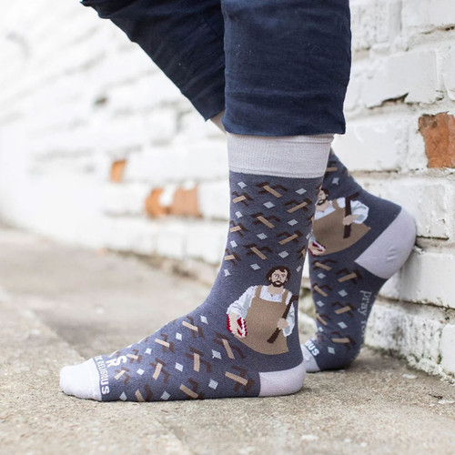 St. Joseph the Worker Socks Adult Cotton & Nylon One Size USA