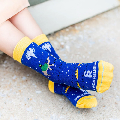 Three Wise Men Socks for Kid Cotton & Nylon One Size USA Three Wise Men Socks for Kid Cotton & Nylon One Size USA