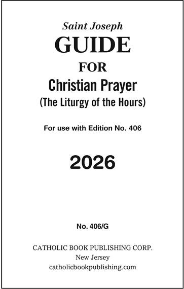 Saint Joseph Guide for Christian Prayer 2026 Regular Print Cover 