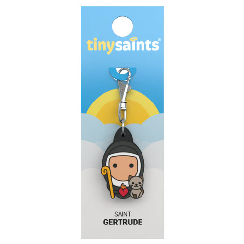 Saint Gertrude of Nivelles Tiny Saints Charm 