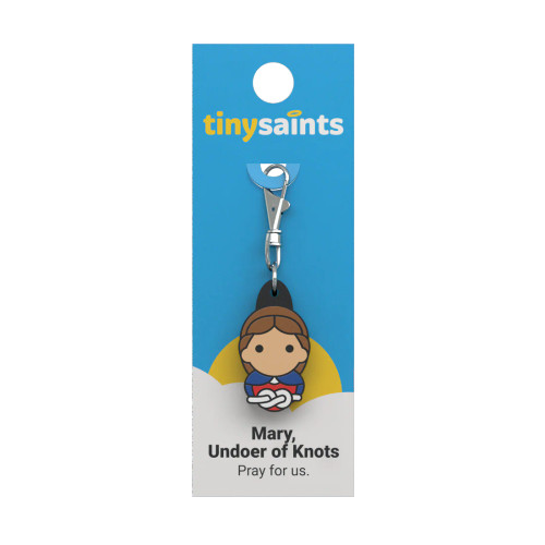 Tiny Saints Charm for Mary, Undoer of Knots 