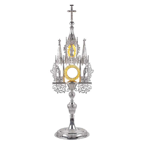 Large Gothic Monstrance with figures of the Mother of God and saints