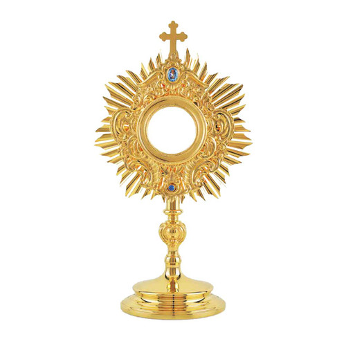 Baroque Monstrance 16-3/8" – 24K Gold-Plated Brass – 464-51