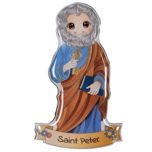 Saint Peter Magnet or Sticker Catholic Gift for Kids