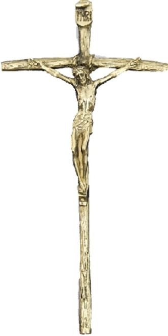 Wall Crucifix metal in gold Finish with Intricate Detail Imported From Italy measures 8 and 1 half inches TIE4175o Wall Crucifix metal in gold Finish with Intricate Detail Imported From Italy measures 8 and 1 half inches TIE4175o
