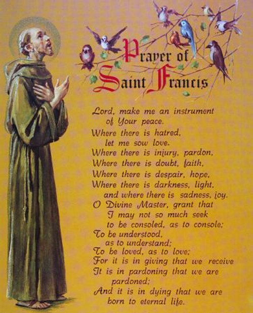 Prayer Of Saint Francis Print Only 8 x 10 Card Stock P810311 prayer-of-saint-francis-print-only-8-x-10-card-stock-p810311