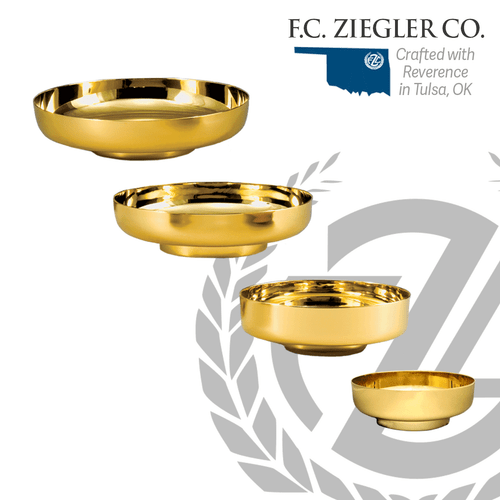 Bowl Paten Smooth Polished Finish Available in 4 sizes Style 4911 Ziegler 