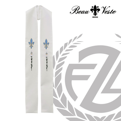 Priest Stole | Fleur de Lis Design | 4 Colors | Style 705 | Beau Veste | USA