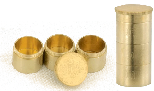 Triple Oil Stock Gold Plated with IHS Lid and Three Compartments